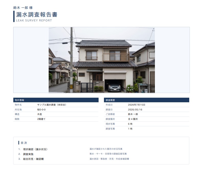 提出できる報告書